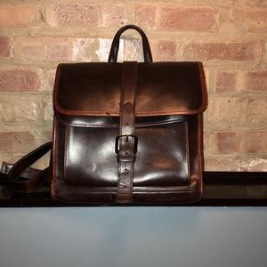 100% leather back bag